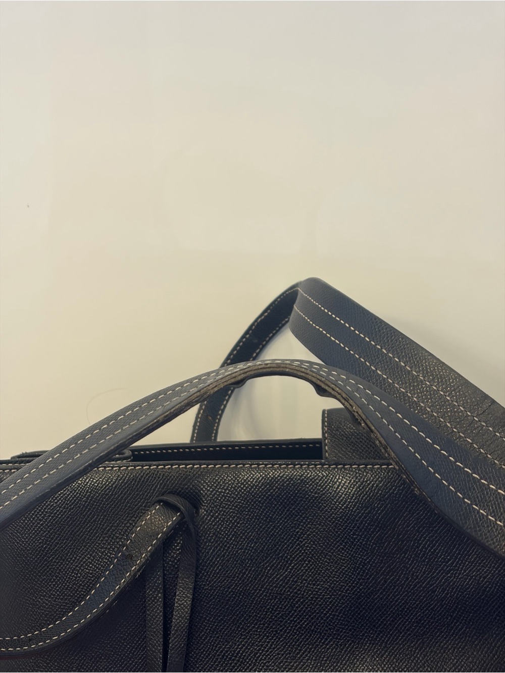 Bally Switzerland Black Embossed Leather Tote Bag Italy - Picture 8 of 11